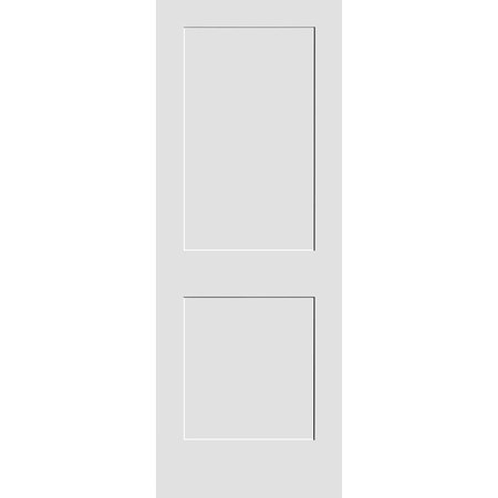 TRIMLITE 26" x 80" Primed 2-Panel Interior Shaker Slab Door 2268pri8402